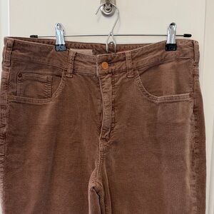 Anthropologie Pilcro Tan/Brown Corduroy Boot Cut Pants 30 Tall